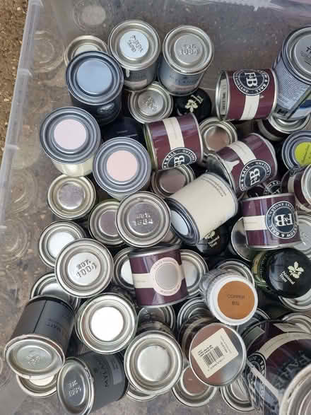 Photo of free Farrow and Ball sample pots (some used) (Coley RG30) #1