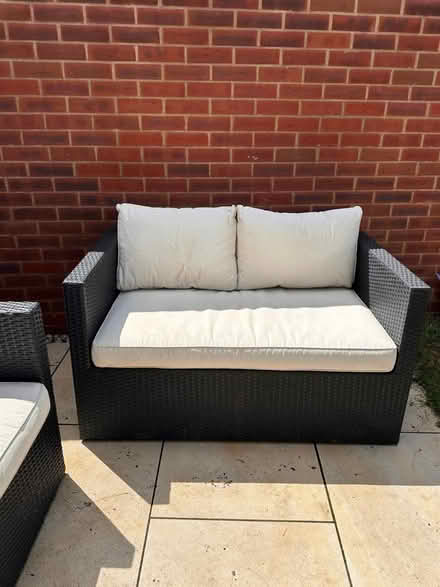 Photo of free 3pc Black Rattan Garden Furniture (Thatcham, West Berkshire) #2