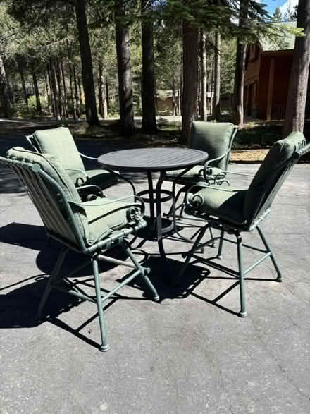 Photo of free Bar height patio table (Tahoe Donner) #2