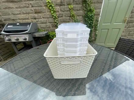 Photo of free Bundle of storage baskets (white) (Wetherby LS22) #3