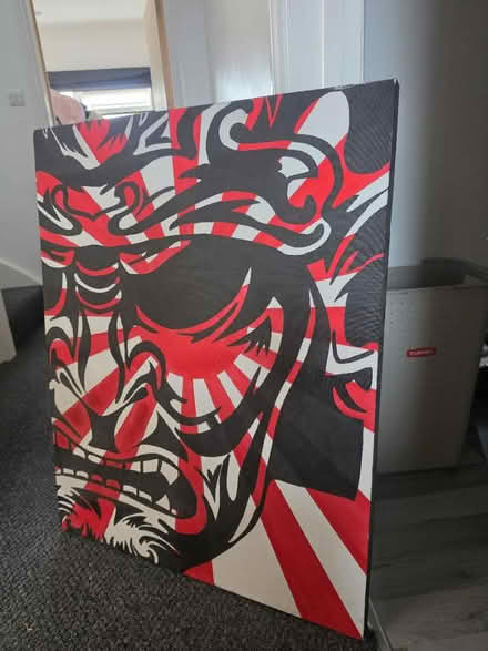 Photo of free Samurai Warrior Canvas Painting (Shoreham BN42) #2