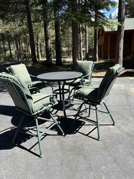 Photo of free Bar height patio table (Tahoe Donner) #1