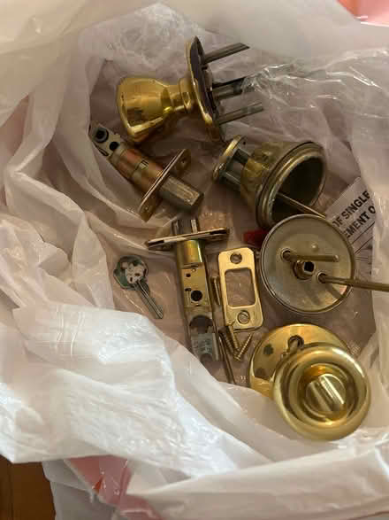 Photo of free Deadbolt lock, doorknob lock, key (North Berkeley) #1