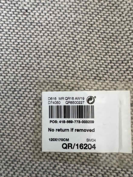 Photo of free Next rug 120 x170cm (Liverpool L17) #2