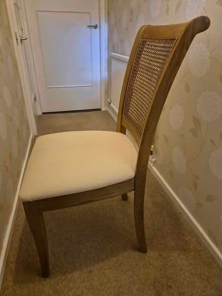 Photo of free Chair with cream fabric seat (Morden Park SW20 9N) #2