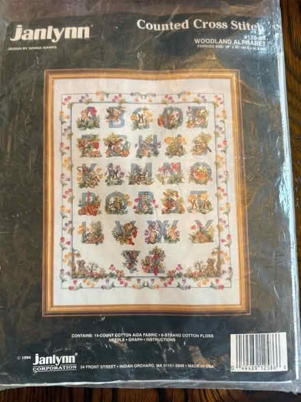 Photo of free Counted cross stitch kit - ‘Woodland Alphabet’ (Eastbourne BN21) #1