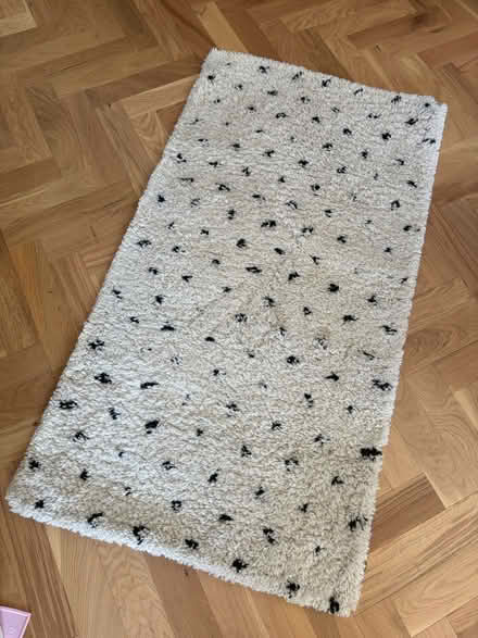Photo of free polka dot shaggy rug (L371pn) #1