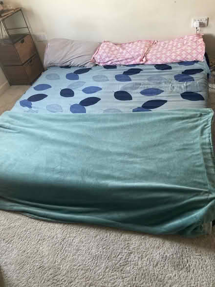 Photo of free Gray sofa and king size bed (The Cliff M6) #2