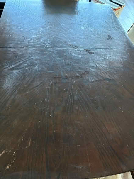 Photo of free Dark wood Dining table & 6 chairs (Larkspur) #3
