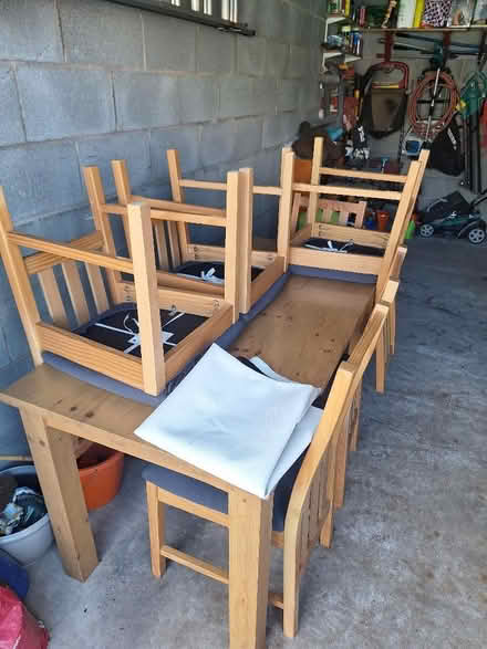 Photo of free Dining Table and 6 chairs (Appleby-in-Westmorland CA16) #1