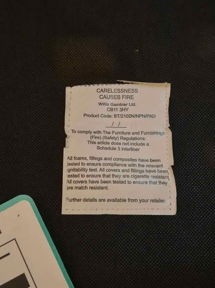 Photo of free Chair with cream fabric seat (Morden Park SW20 9N) #3