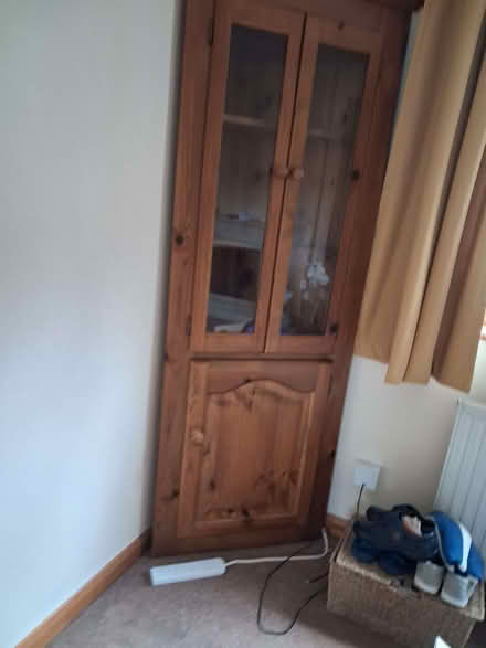 Photo of free pine corner cabinet (Rhayader LD6) #1