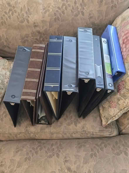 Photo of free Nine 3-ring binders (Foggy Bottom near Metro) #1
