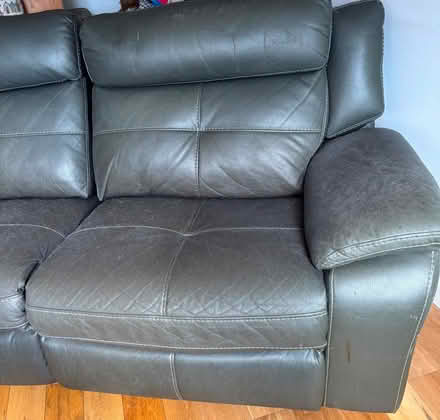 Photo of free Grey 2-seater recliner sofa (Filsham TN38) #3