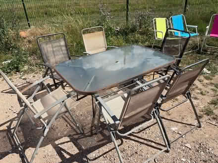 Photo of free Table and 6 chairs (TW16 Sunbury on Thames) #2