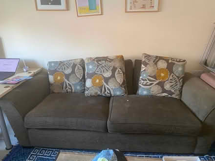 Photo of free Gray sofa and king size bed (The Cliff M6) #3
