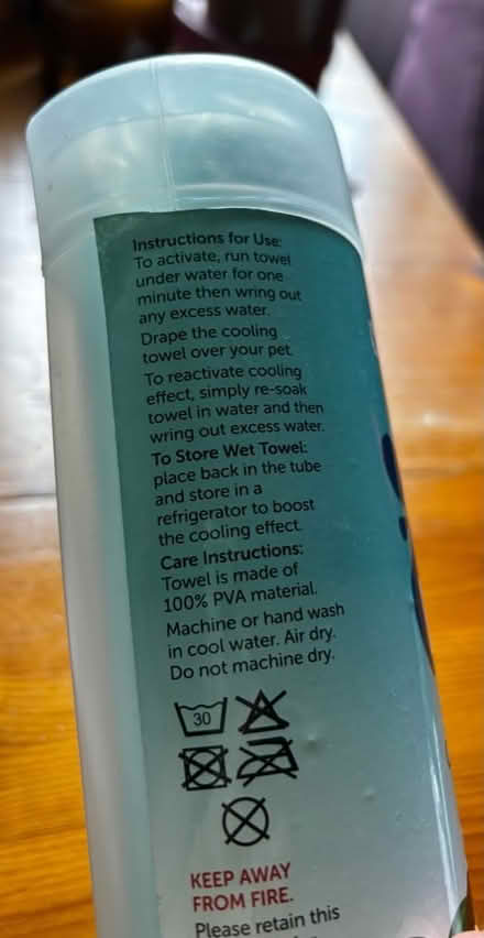 Photo of free Pet cooling towel -for dogs (Elborough BS24) #2
