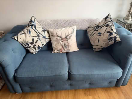 Photo of free 2 x 2 seater settee and one foot stool (Norton Canes WS11) #2