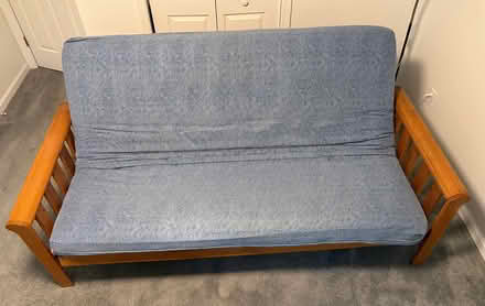 Photo of free Great wooden frame futon (Fair Oak in Carrboro) #1
