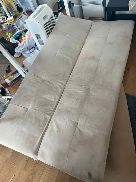 Photo of free Beige suede look sofa bed (Bedminster BS3) #2