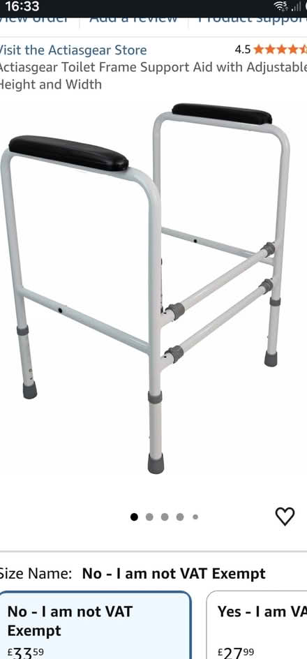 Photo of free Toilet frame (darlington) #1