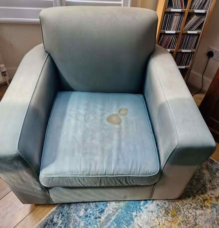 Photo of free Habitat Armchair with stretch loose cover and Fire Label (Harringay Green Lanes N4) #3