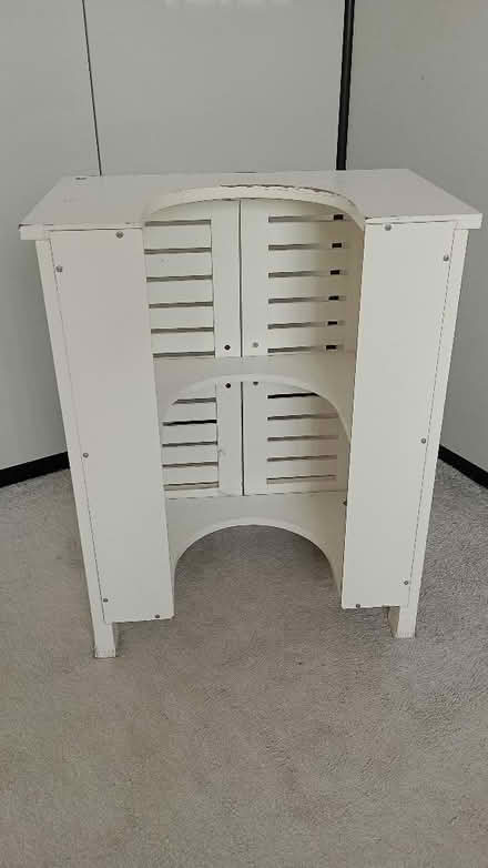 Photo of free Wooden bathroom cabinet (Calthorpe Park GU51) #3