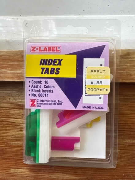 Photo of free File folder labels/index tabs (Croton-on-Hudson) #2
