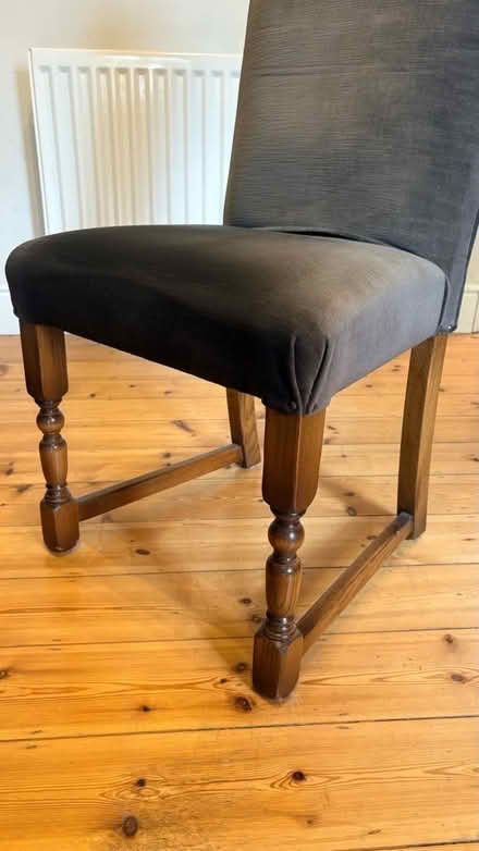 Photo of free 6 oak dining room chairs (Farncombe GU7) #2