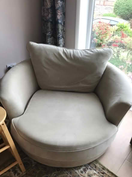 Photo of free Beige cuddle chair (Dawlish) #1