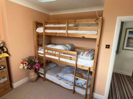 Photo of free Triple bunk beds including mattresses and bedding (Kemptown BN2) #2