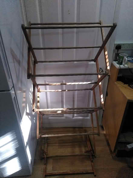 Photo of free Wooden foldable clothes rack/dryer (Surrey Quays SE16) #2