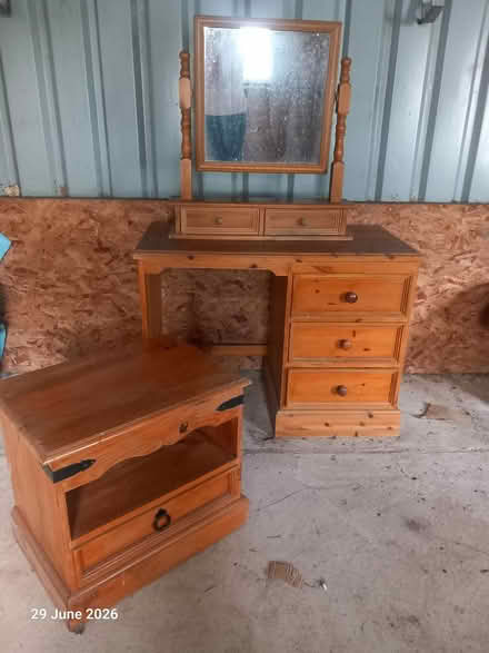 Photo of free Pine dressing table and locker (Rathdrum area) #1
