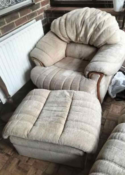 Photo of free Settee, armchair and footstool (BN24) #1