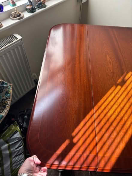 Photo of free Dark wood drop leaf table (Eastbourne BN22) #1