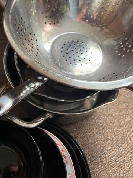 Photo of free Saucepans and colander (Eastbourne BN21) #1