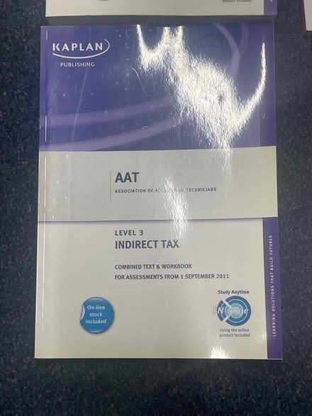 Photo of free Accountancy book Kaplan AAT (Upper clapton E5) #2