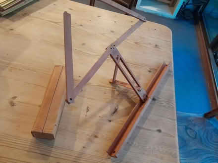 Photo of free folding wooden music stand in leather case (Woodingdean BN2) #4