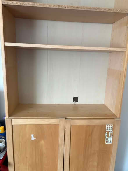 Photo of free Tall shelf and cupboard (Lillington CV32) #1