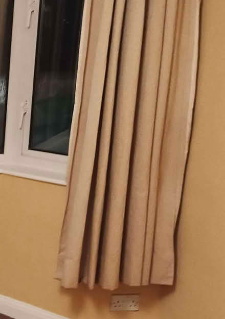 Photo of free Curtains. Thick, lined, bay window. (Henleaze BS9) #1