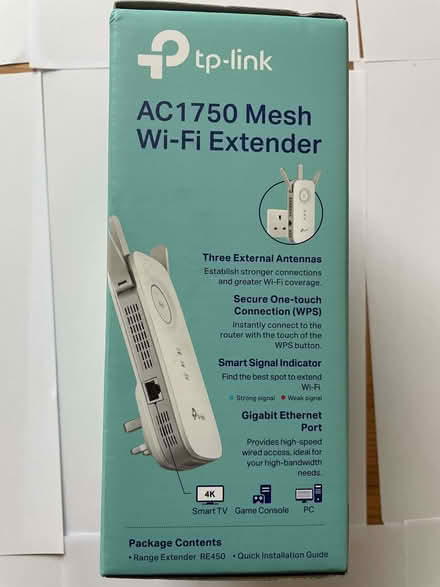 Photo of free tp-link RE450 AC1750 Mesh Wi-Fi Booster/Range Extender (Lovell Park LS7) #2