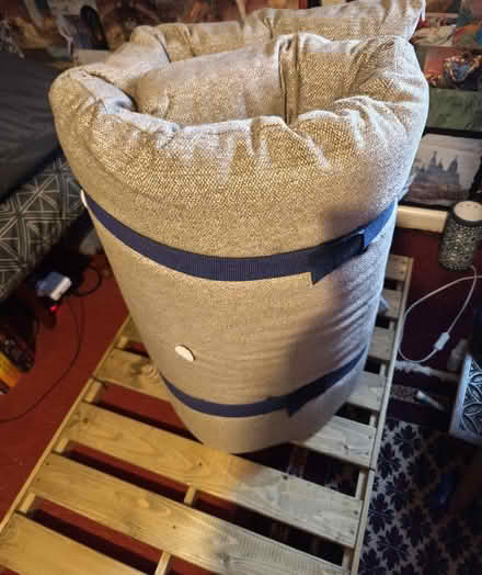 Photo of free Funky Futon Tokyo mattress roll with pine base (Church RG2) #3