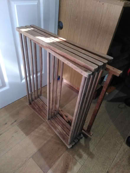 Photo of free Wooden foldable clothes rack/dryer (Surrey Quays SE16) #4