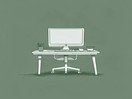 Photo of Pc desk and chair in the TF32JU Area (Malinslee TF3) #1