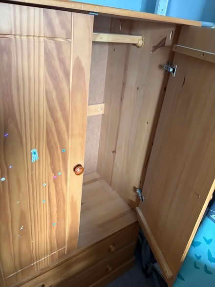 Photo of free Nursery Wardrobe Double doors , two drawers under (Cob Lane B29) #2