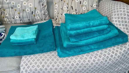 Photo of free Towels – Linea - Teal Blue. VGC. (Kendal LA9) #1