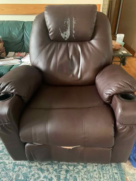 Photo of free Faux Leather Recliner (Rockport MA) #1