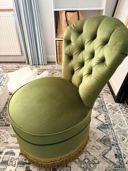 Photo of free Upholstered Green Chair (Maidenhead SL6) #2