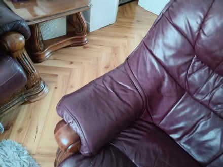 Photo of free Leather sofa (Romford RM7) #3