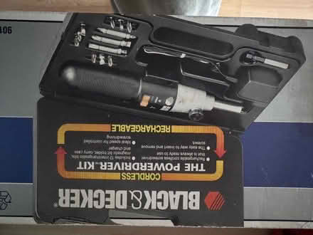 Photo of free Black & Decker rechargeable screwdriver but not charging (Gleneagles area, Wboro NN8) #2